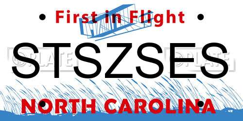 STSZSES North Carolina License Plate