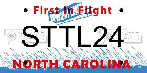 STTL24 North Carolina License Plate