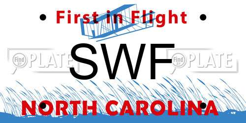 SWF North Carolina License Plate