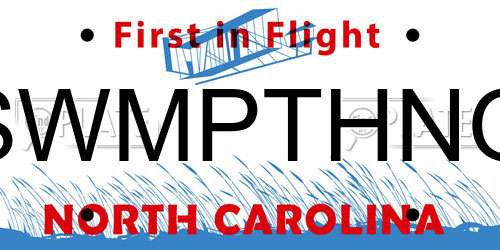 SWMPTHNG North Carolina License Plate