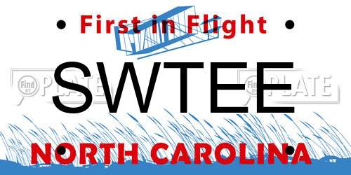 SWTEE North Carolina License Plate
