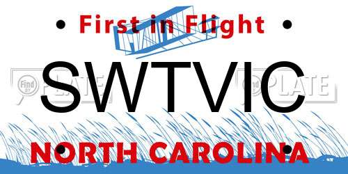SWTVIC North Carolina License Plate