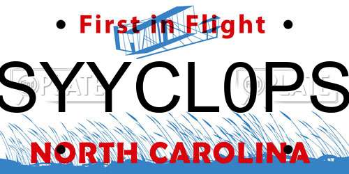 SYYCL0PS North Carolina License Plate