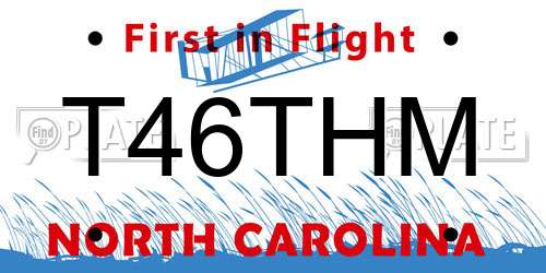 T46THM North Carolina License Plate