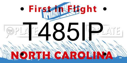 T485IP North Carolina License Plate