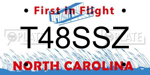 T48SSZ North Carolina License Plate