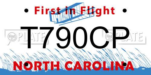 T790CP North Carolina License Plate