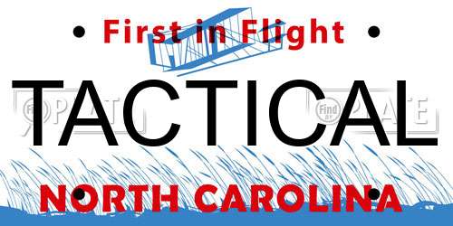 TACTICAL North Carolina License Plate