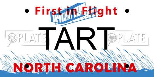 TART North Carolina License Plate