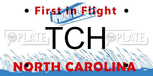TCH North Carolina License Plate