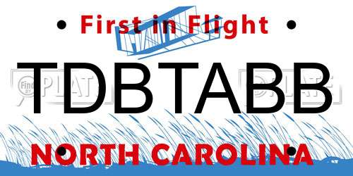 TDBTABB North Carolina License Plate