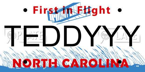 TEDDYYY North Carolina License Plate
