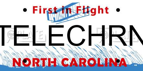 TELECHRN North Carolina License Plate