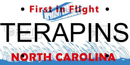 TERAPINS North Carolina License Plate