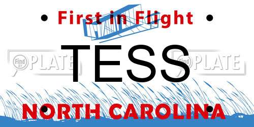 TESS North Carolina License Plate