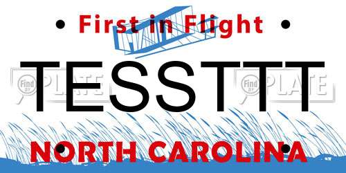 TESSTTT North Carolina License Plate