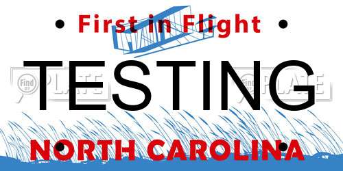 TESTING North Carolina License Plate