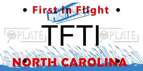TFTI North Carolina License Plate
