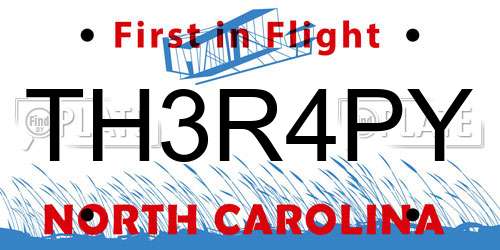 TH3R4PY North Carolina License Plate