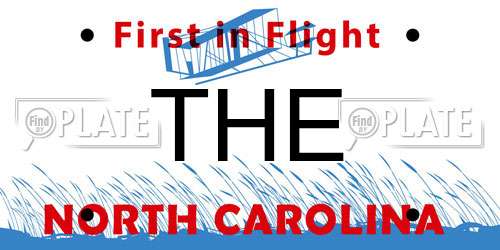 THE North Carolina License Plate