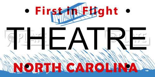 THEATRE North Carolina License Plate