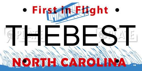 THEBEST North Carolina License Plate