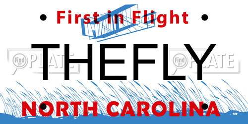 THEFLY North Carolina License Plate