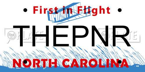 THEPNR North Carolina License Plate