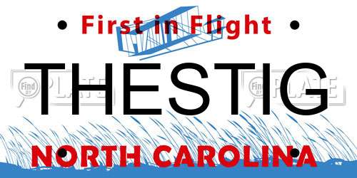 THESTIG North Carolina License Plate