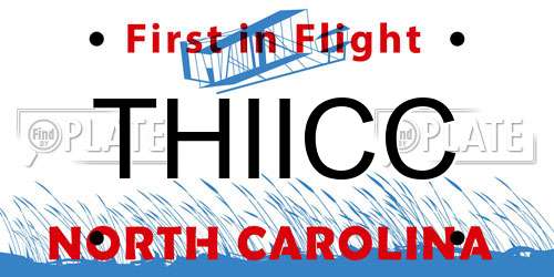 THIICC North Carolina License Plate