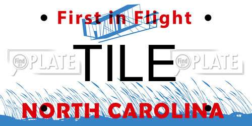 TILE North Carolina License Plate