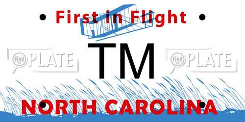 TM North Carolina License Plate