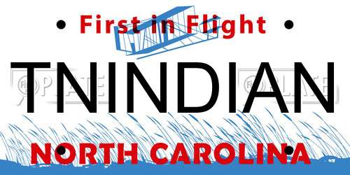 TNINDIAN North Carolina License Plate