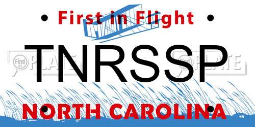 TNRSSP North Carolina License Plate