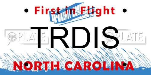 TRDIS North Carolina License Plate