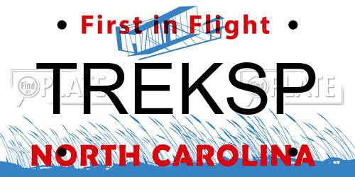 TREKSP North Carolina License Plate