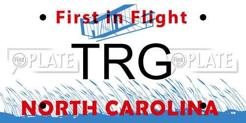 TRG North Carolina License Plate