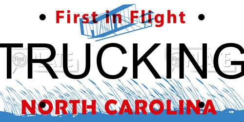 TRUCKING North Carolina License Plate