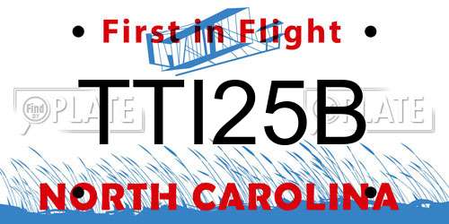 TTI25B North Carolina License Plate