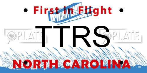 TTRS North Carolina License Plate