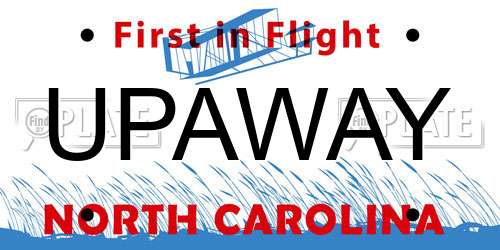 UPAWAY North Carolina License Plate