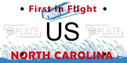 US North Carolina License Plate