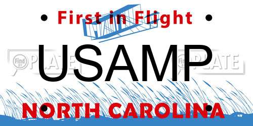 USAMP North Carolina License Plate