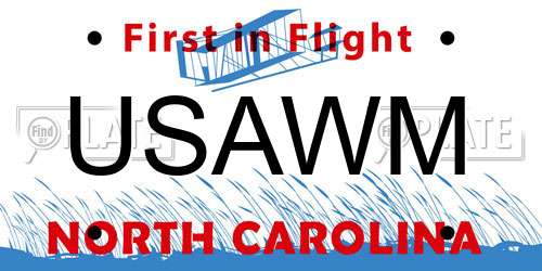 USAWM North Carolina License Plate