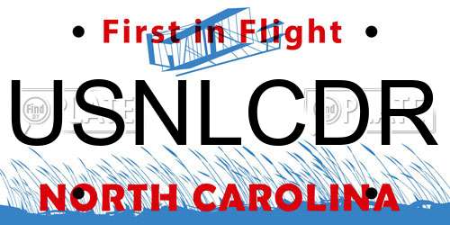 USNLCDR North Carolina License Plate