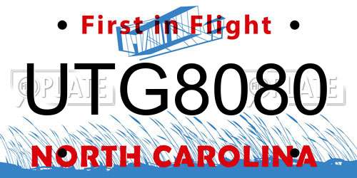 UTG8080 North Carolina License Plate