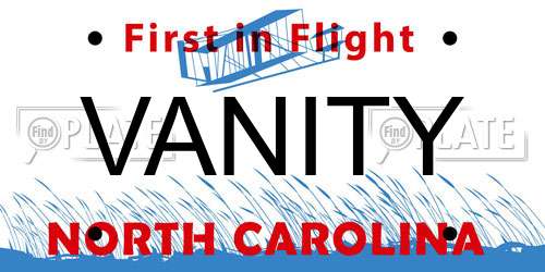 VANITY North Carolina License Plate