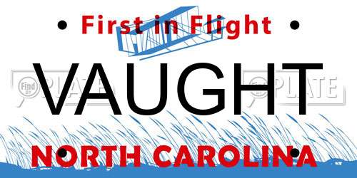 VAUGHT North Carolina License Plate