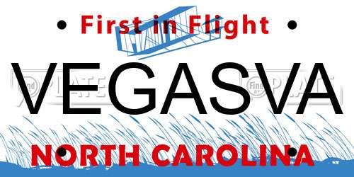 VEGASVA North Carolina License Plate
