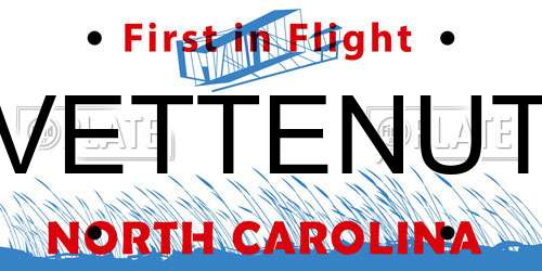 VETTENUT North Carolina License Plate